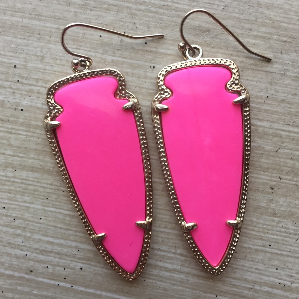 Kendra Scott Skylar Hot Pink Earrings